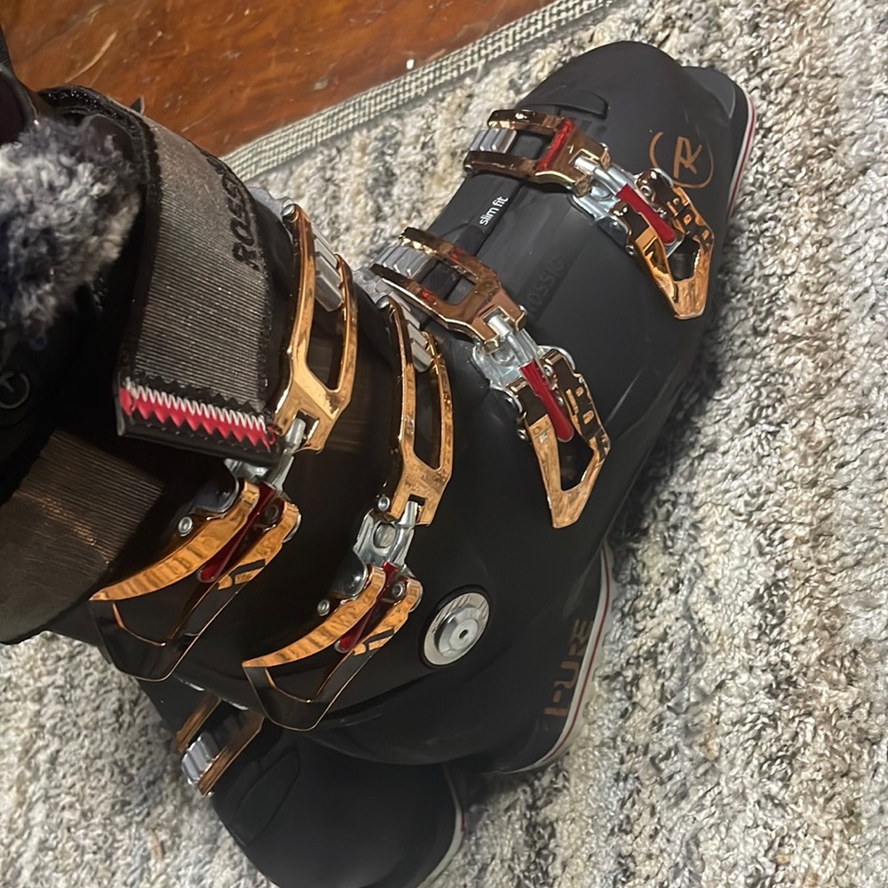 Used Rossignol PURE PRO HEAT 265 MP - M08.5 - W09.5 Women's Downhill Ski Boots